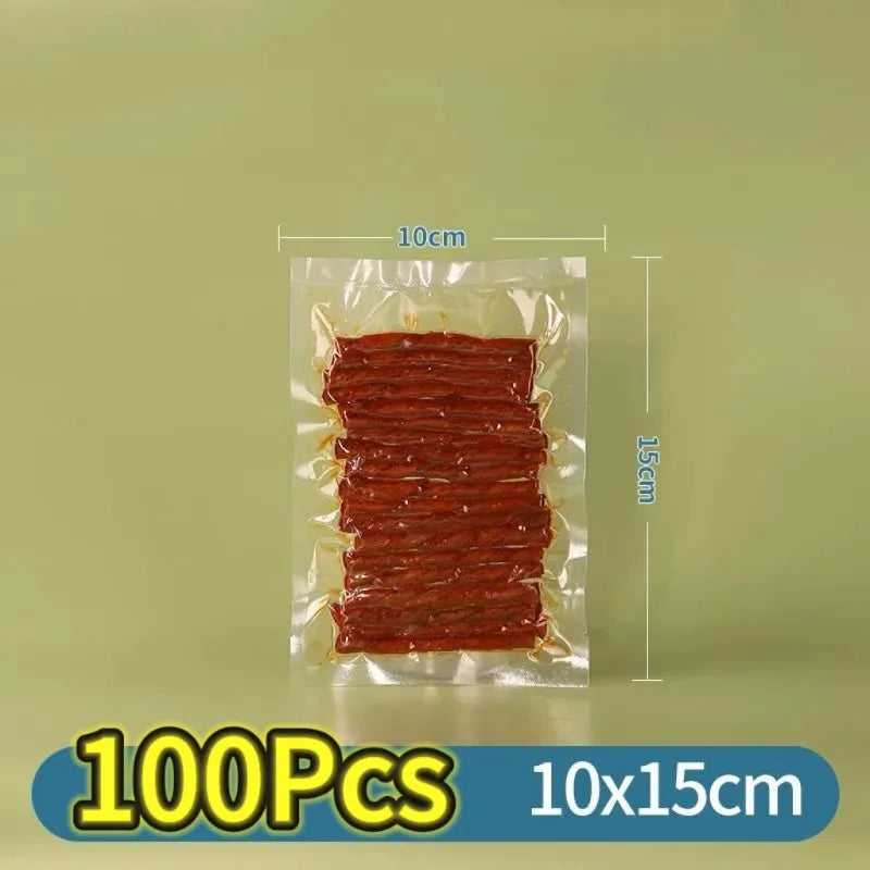 100Pcs/Lot Vacuum Packaging Bags Empty Food Vacuum Bags Bpa-Free Vacuum Sealing Bag Vac